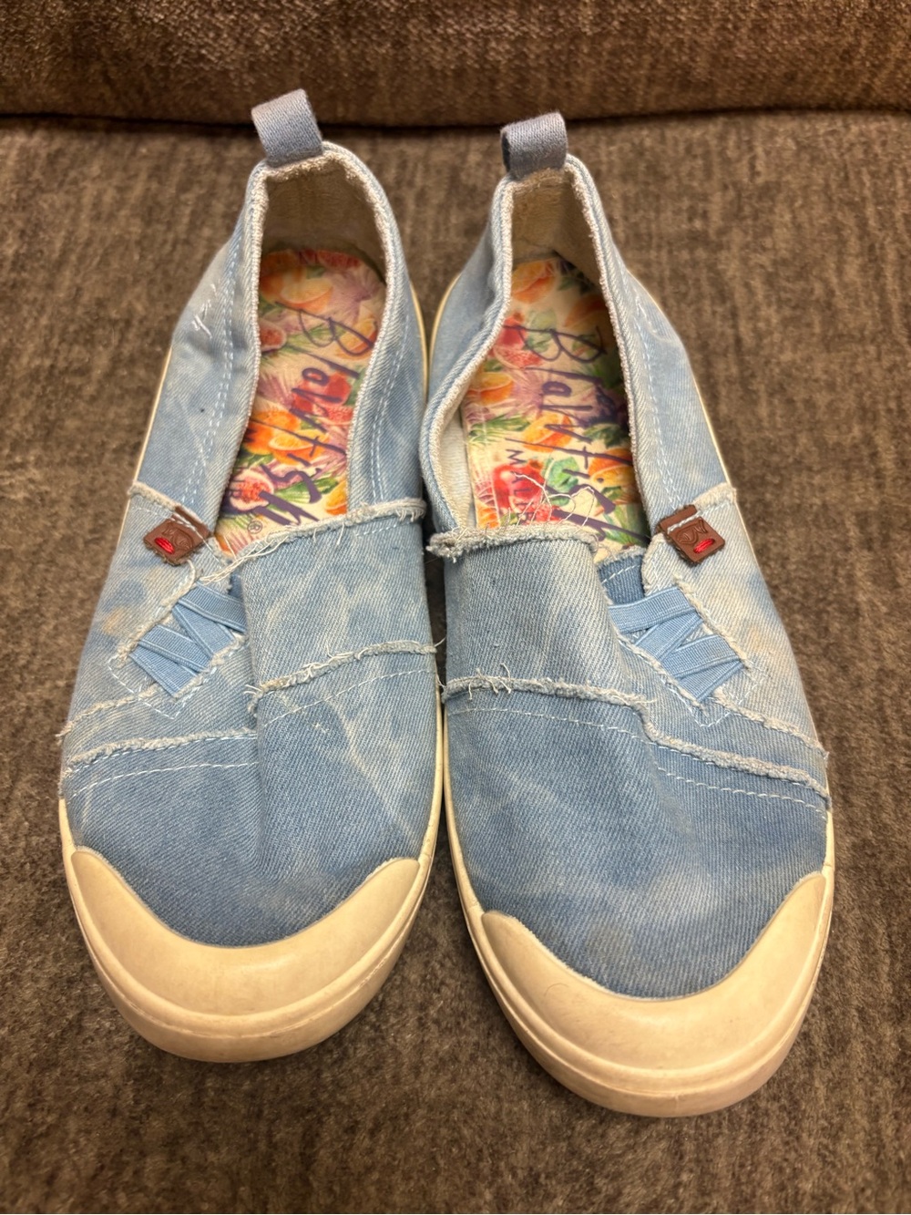 Blowfish Light Blue Denim Slip-On Sneakers
